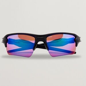 Oakley Flak 2.0 XL sunglasses with a polished black frame and Prizm lenses